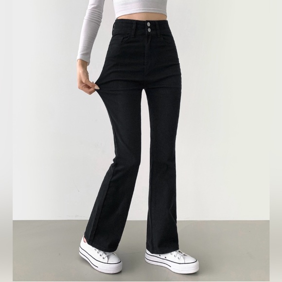 Bokplace high waisted black jeans - Picture 2 of 8